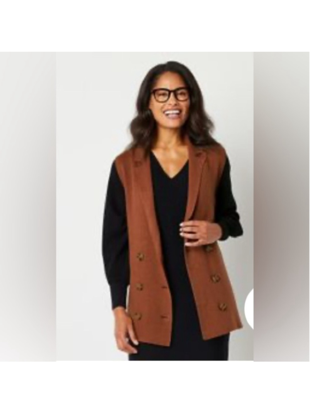 NEW Abbott Elementary Sweater Vest Extra Sienna Brown Teachers Edition 3X